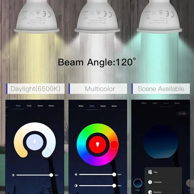 Tuya GU10 WIFI Smart LED Ampoules RGB CW Blanc 5W… – vue 6