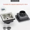Bonde sol douche carrée 11x11cm ouverture 83mm 90mm… – vue 1