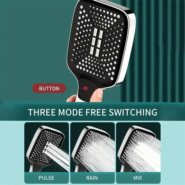Pommeau de douche à effet pluie réglable – vue 4