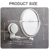 360 ° Miroir de maquillage pliant rotatif mural – vue 5