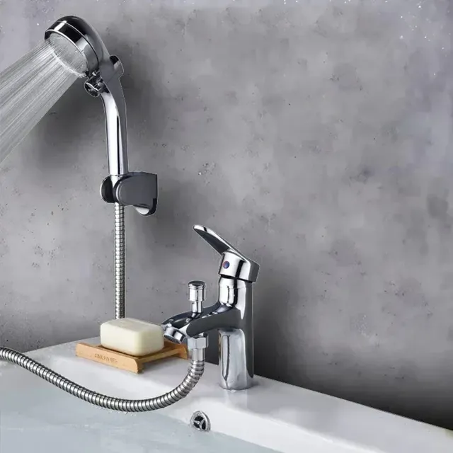 Robinet de lavabo monotrou avec pomme de douche – vue 7