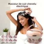 Instrument de Massage de tête masseur de tête Rechargeable cuir chevelu Stress Relax Massage corporel masseur de cuir chevelu portatif étanche