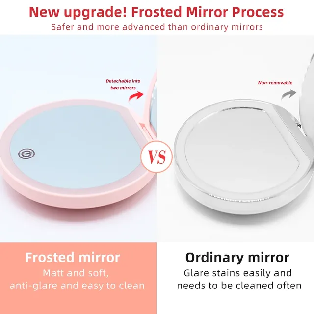 Miroir LED détachable doubleface grossissant 2x 5x 20x… – vue 5