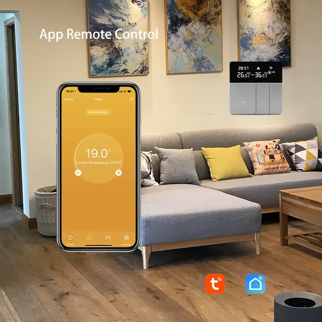 Thermostat de sol chaud Wifi – vue 5