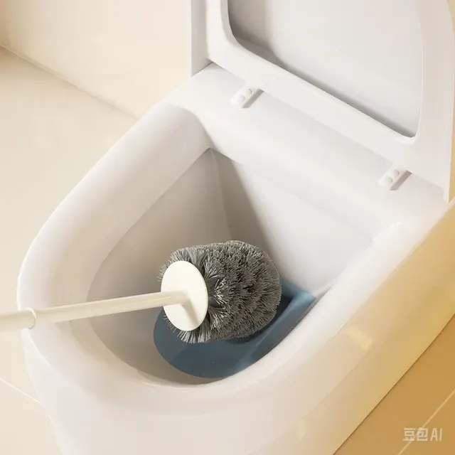 Brosse de toilette en plastique avec Base sur pied – vue 3