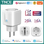 TNCE Tuya Wifi/Zigbee3.0 prise intelligente prise ue 16/20A moniteur de puissance télécommande vie intelligente APP télécommande Alexa