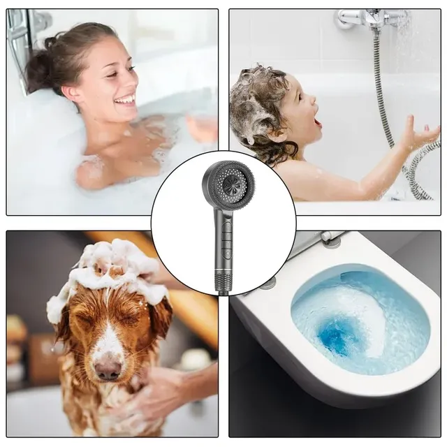 Pommeau de douche suralimenté filtré à réglage à quatre… – vue 5