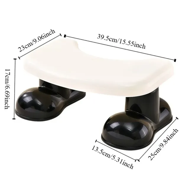 Tabouret toilette ergonomique antidérapant plastique… – vue 6