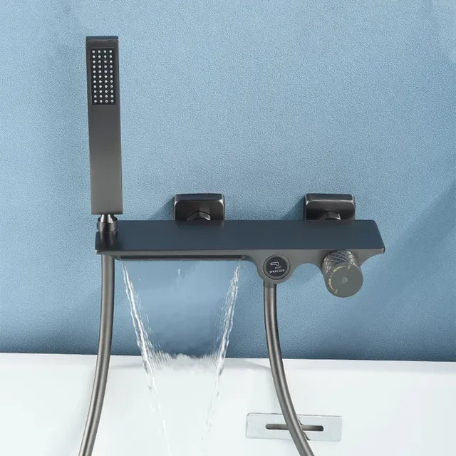 Brosse or laiton cascade laiton baignoire robinet salle… – vue 2