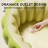 Baignoire gonflable bébé nourrisson vert anis motif ours… – vue 4