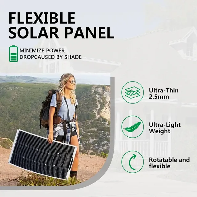 Panneaux solaires flexibles 12V – vue 6