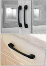 Poignée Bouton Meuble Noir Mat Aluminium Robuste Moderne… – vue 6