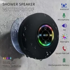 Haut-parleur Bluetooth, Mini caisson de basses de douche, étanche, mains libres, avec micro à ventouse, pour salle de bain, piscine, plage, voiture, téléphone Haut-parleur Bluetooth, Mini caisson de basses de douche, étanche, mains libres, avec micro à ventouse, pour salle de bain, piscine, plage, voiture, téléphone