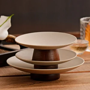 Plateau de rangement en céramique, organisateur de cuisine, plateau à Dessert en bois Durable, assiette de fruits Simple réutilisable commerciale Plateau de rangement en céramique, organisateur de cuisine, plateau à Dessert en bois Durable, assiette de fruits Simple réutilisable commerciale