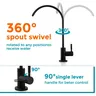 Robinet supporter ficateur d'eau en acier inoxydable – vue 5