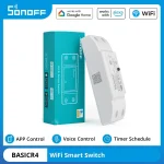 Sonoff Basicr4 Wifi commutateur bricolage disjoncteur universel relais module minuterie maison intelligente commutateur magique Mode Ewelink télécommande sans fil
