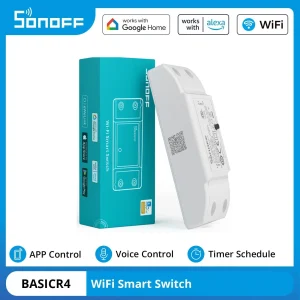 Sonoff Basicr4 Wifi commutateur bricolage disjoncteur universel relais module minuterie maison intelligente commutateur magique Mode Ewelink télécommande sans fil