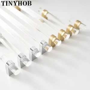 Lèvent de panneau de Chi d&rsquo;armoire en acrylique moderne, nervure de porte en laiton Foy, MELGold, cuisine, armoire, quincaillerie de meubles Foy