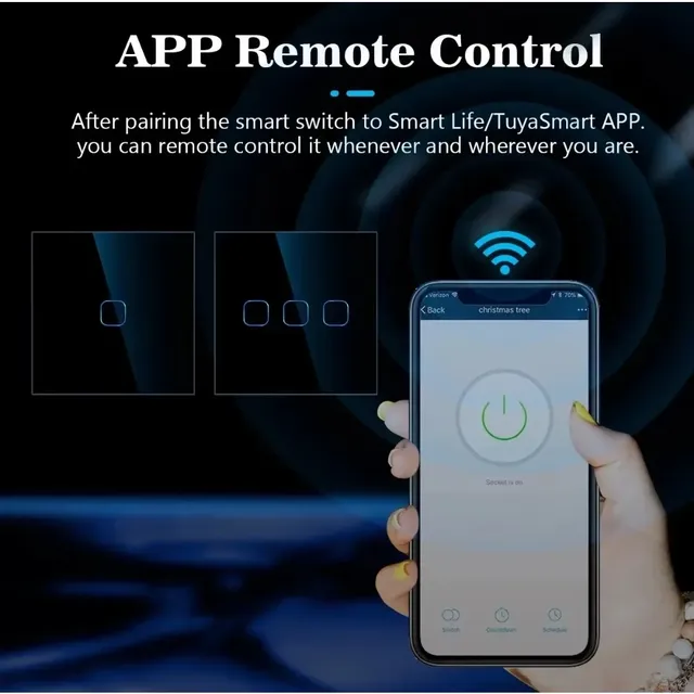 Commutateurs intelligents 1/2/3 boutons Wifi… – vue 4