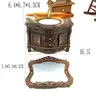 Meuble vasque miniature baroque victorien noir sculpté… – vue 6