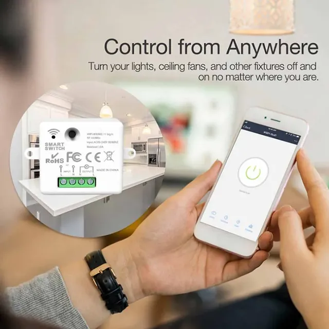 Kit d'interrupteur d'éclairage WiFi intelligent – vue 4