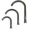 Robinetterie col cygne bec coudé inox chromé poli miroir… – vue 2
