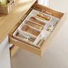 Organisateur tiroir extensible réglable plastique blanc… – vue 5