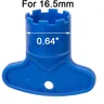 Clés plastique ABS bleu lot quatre tailles variées… – vue 6