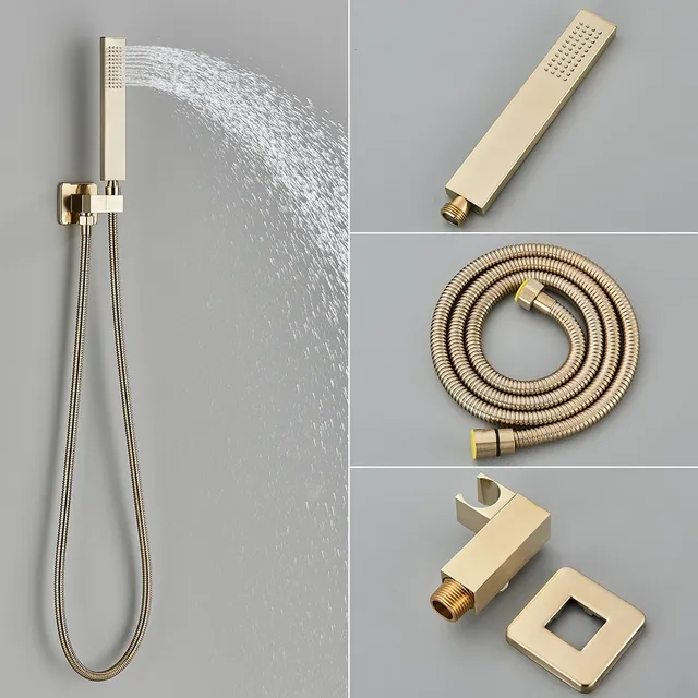 Ensemble douche thermostatique mural dissimulé trois… – vue 4