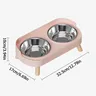 Bol double en acier inoxydable – vue 2