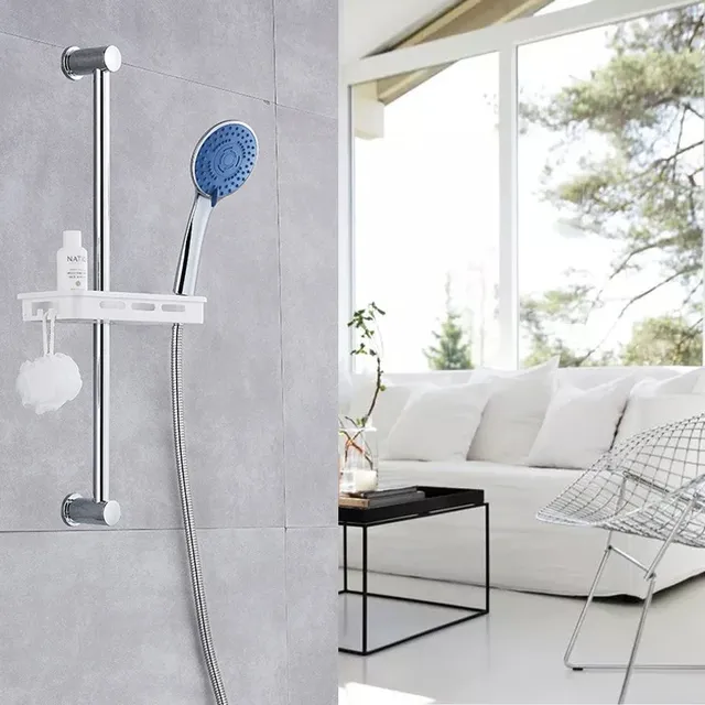 Pommeau de douche à effet de pluie chromé – vue 3
