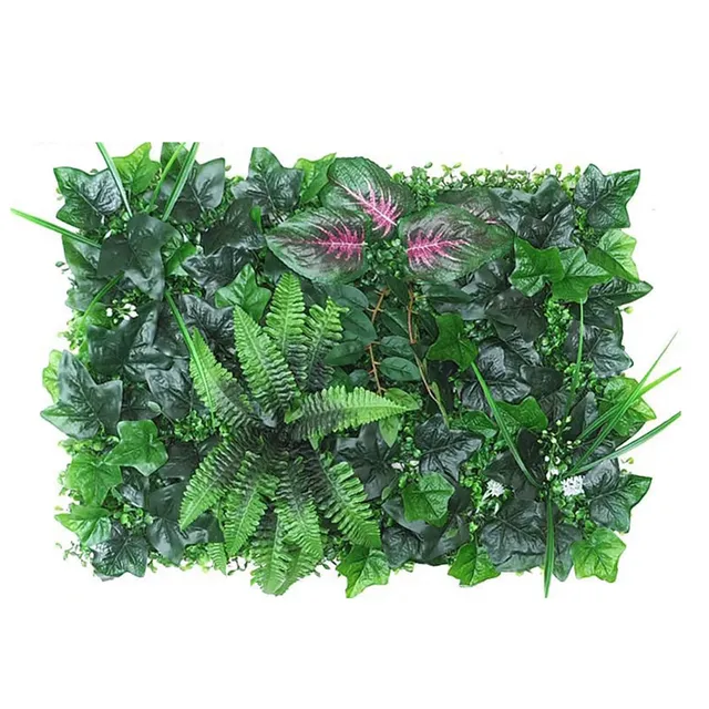 Panneau végétal artificiel rectangulaire feuillage dense… – vue 2