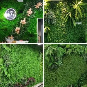 Le panneau mural d’herbe de plante artificielle convient à la décoration de jardin et de Jungle, panneau mural de décoration murale de fond de salon Le panneau mural d’herbe de plante artificielle convient à la décoration de jardin et de Jungle, panneau mural de décoration murale de fond de salon
