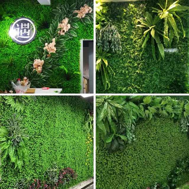 Le panneau mural d'herbe de plante artificielle convient…