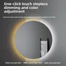Miroir rond mural intelligent tactile led rétroéclairage… – vue 3