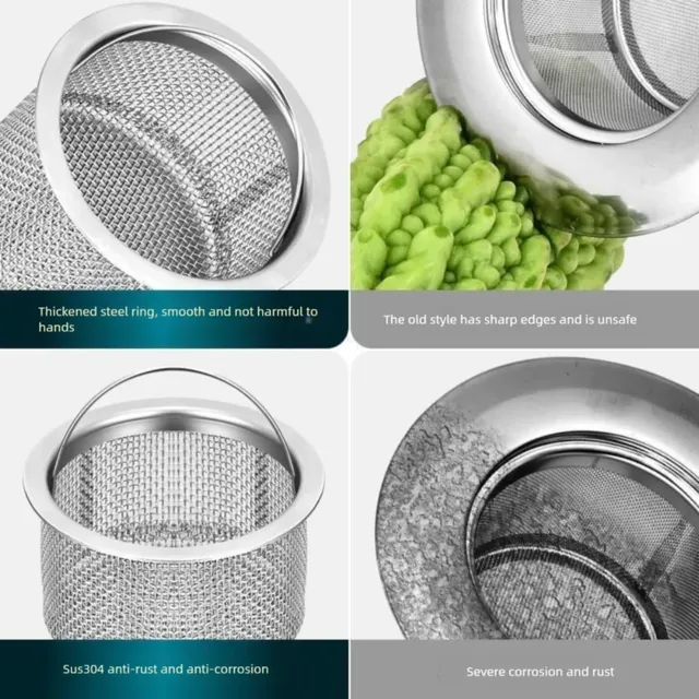 Filtre de vidange d'évier en acier inoxydable durable – vue 3