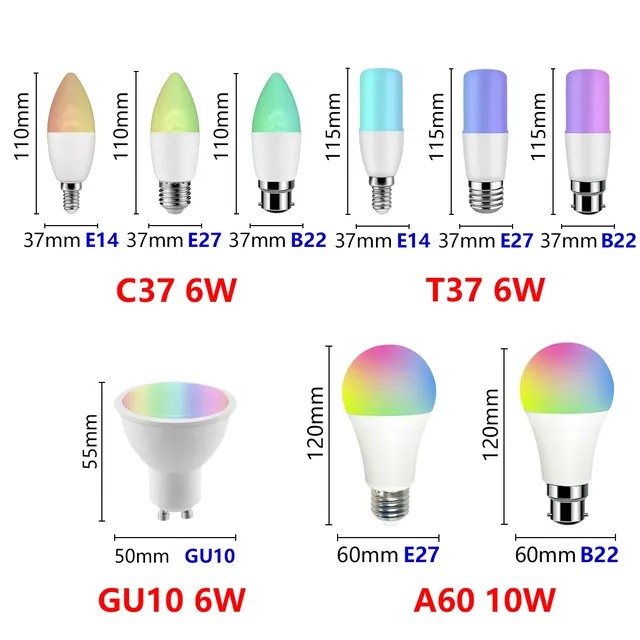 Ampoule LED intelligente à commande vocale – vue 3