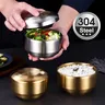Bol à riz Double en acier inoxydable 304 – vue 1
