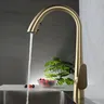 Robinet de cuisine en acier inoxydable doré – vue 3