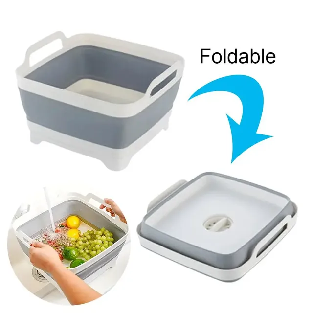 Bassin d'évier de cuisine pliable avec bouchon de… – vue 2
