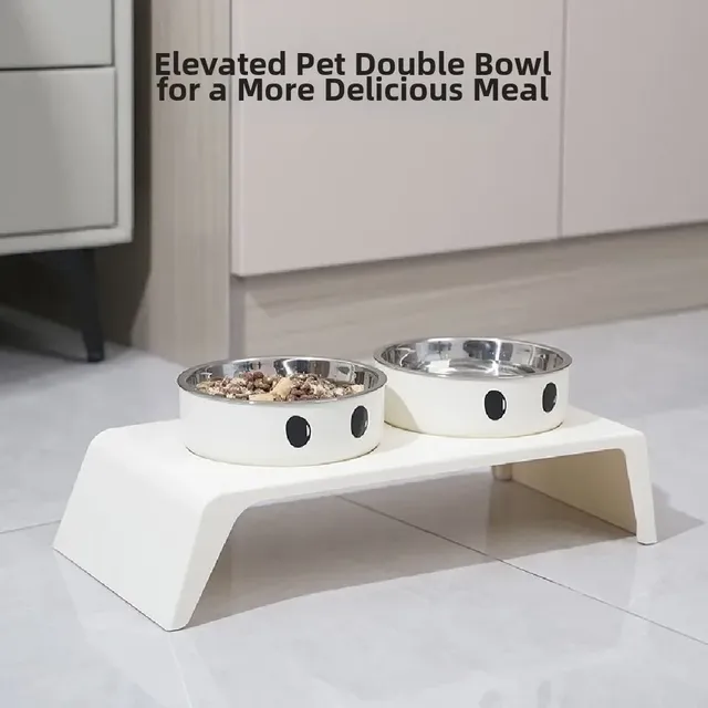 Double bols bol d'eau de nourriture pour chat… – vue 2