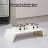 Double bols bol d'eau de nourriture pour chat… – vue 2