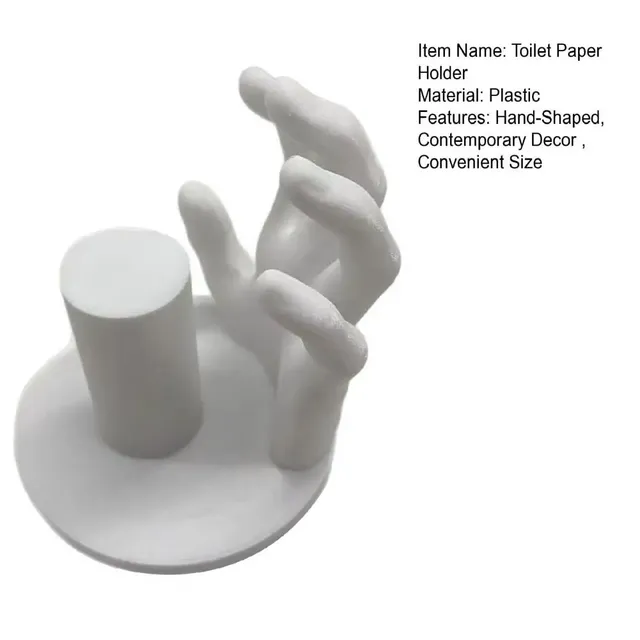 Porte-papier hygiénique en forme de main de 14cm – vue 6