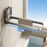 Porte serviette mural pliant acier inoxydable brossé… – vue 4
