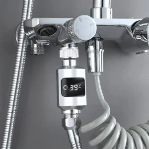Pommeau de douche avec moniteur de température d’eau électrique, affichage LED F/05 ets, compteur de température d’eau de bain, Therye Ho R3D7 Pommeau de douche avec moniteur de température d’eau électrique, affichage LED F/05 ets, compteur de température d’eau de bain, Therye Ho R3D7