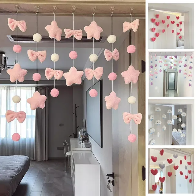 Rideau décoratif en forme de cœur avec nœud – vue 2