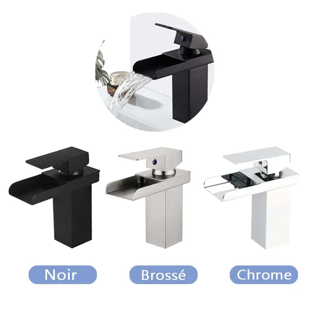 Robinet de Lavabo en Acier Inoxydable – vue 2