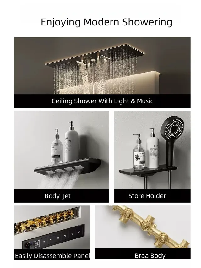 Ensemble de système de douche de salle de bains – vue 2