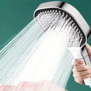 Pommeau de douche à main avec filtre, grand panneau de 13cm, 3 Modes, haute pression, économie d&rsquo;eau, Massage Anti-chute, salle de bain