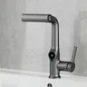 Mitigeur lavabo monotrou cascade contemporain bec coudé… – vue 2